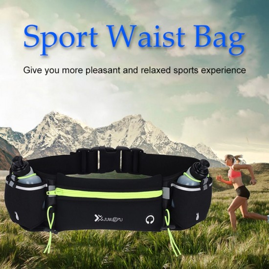 Waist Bag Running Belt with Water Bottles Phone Bag Waterproof for Sport Fitness