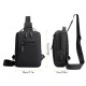 Men Sling Bag Single Shoulder Bag Crossbody Bag Wear-Resistant Nylon Bag Adjustable Strap Shoulder Bag