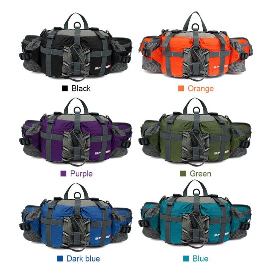 Outdoor Sports Waist Bag with Shoulder Strap Waterproof Hiking Cycling Climbing Shoulder Bag Bicycle Pack Workout Waist Pack Exercise Waist Bag