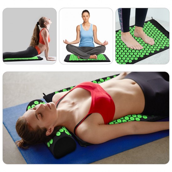 Acupressure Mat and Pillow Set