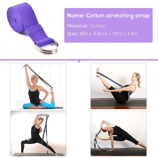 5pcs Yoga Equipment Set Include Yoga Ball Yoga Blocks Stretching Strap Resistance Loop Band Exercise Band