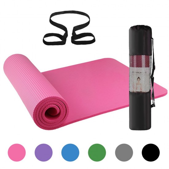 72x24IN Non-slip Yoga Mat Eco-friendly Fitness Pilates Gymnastics Mat Gift Storage Bag and Carry Sling