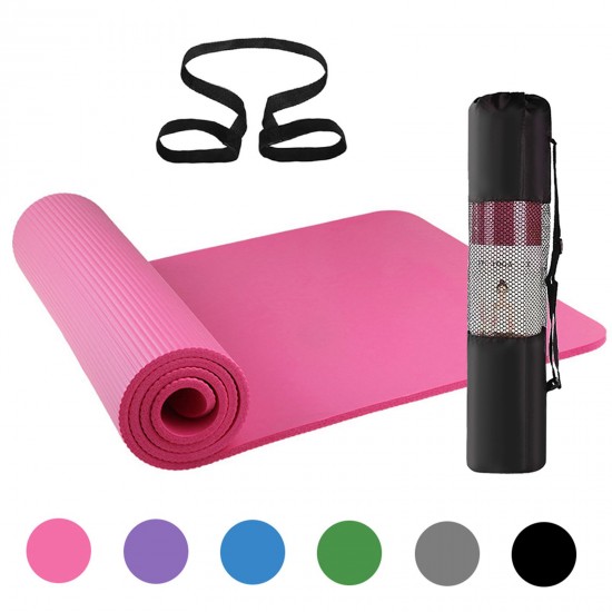 72x24IN Non-slip Yoga Mat Eco-friendly Fitness Pilates Gymnastics Mat Gift Storage Bag and Carry Sling