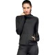 Women Full-zip Hooded Jackets Sport Hoodie Raglan Long Sleeves Pockets Workout Running Exercise Gym Track Sweatshirt Casual Tops Activewear