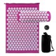 Acupressure Mat and Pillow Set with Spiky Massage Ball and Carry Bag for Back Neck Pain Stress Relief Muscle Relaxation