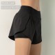 Women Running Shorts 2-in-1 with Pocket Wide Waistband Coverage Layer Liner Lounging Sport Yoga Leggings Fitness Workout Athletic Gym Home Sportswear