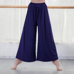 Women Wide Leg Pants Drawstring Loose Flare Dance Pants Female Trousers Yoga Workout Beach