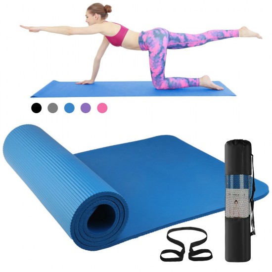 72x24IN Non-slip Yoga Mat Eco-friendly Fitness Pilates Gymnastics Mat Gift Storage Bag and Carry Sling