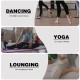 Women Yoga Stockings Open Heel Ribbed Knit Thigh High Leg Warmers for Ballet Dancing Lounging