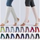 Women Stockings Open Heel Knee High Leg Warmers Ribbed Knit for Yoga Ballet Dancing Lounging