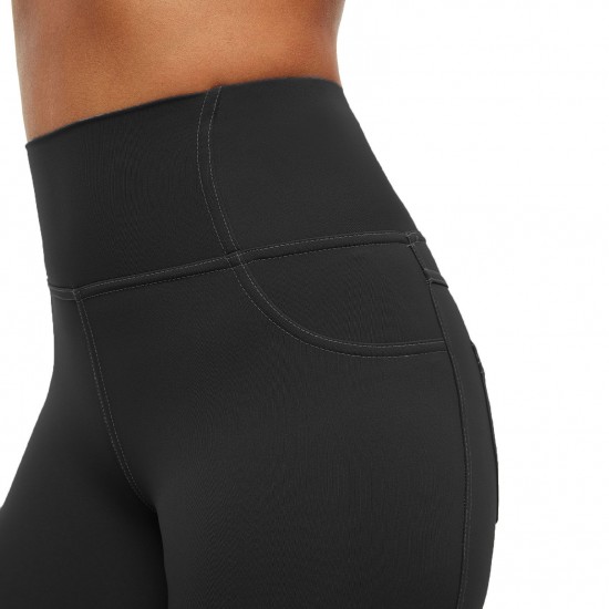 Women Leggings High Waist Back Pocket Quick-dry Moisture-wicking Tight Slimming Pants Running Fitness Workout Yoga Pants