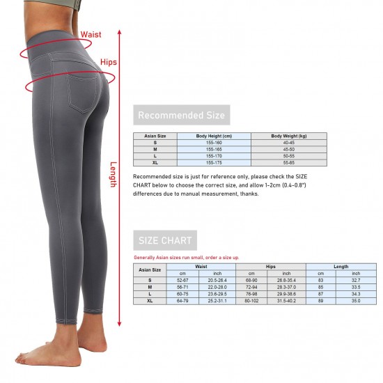 Women Leggings High Waist Back Pocket Quick-dry Moisture-wicking Tight Slimming Pants Running Fitness Workout Yoga Pants