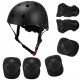 Kids 7 in 1 Helmet and Pads Set Adjustable Kids Knee Pads Elbow Pads Wrist Guards for Scooter Skateboard Roller Skating Cycling