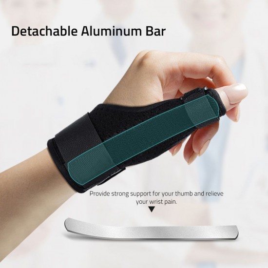 Universal Thumb Protective Cover Aluminum Bar Support Thumb Wrist Protection Brace Thumb Support for Left Right Hand