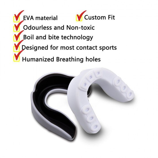 Sports Mouth Guard Youth Men Women Mouth Guard EVA Teeth Braces for Football Basketball Hockey MMA Boxing Wrestling