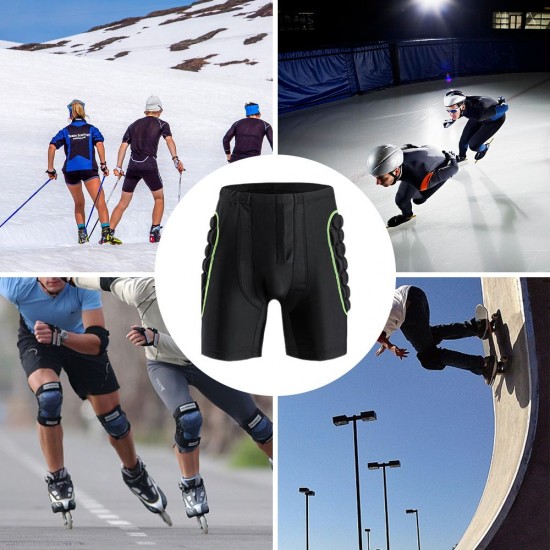 Men's Hip Butt Protection Padded Shorts Armor Hip Protection Shorts Pad for Snowboarding Skating Skiing Riding