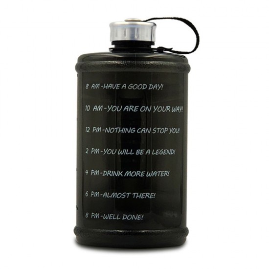 2.2L Motivation Water Bottle with Time Marker Outdoor Camping Hiking Backpacking Fitness Workout Sports Bottle