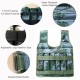 Max Loading 50kg Adjustable Weighted Vest Weight Jacket Oxford Exercise Weight Loading Cloth Strength Training (Empty)