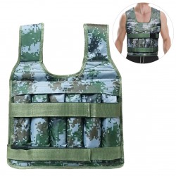 Max Loading 50kg Adjustable Weighted Vest Weight Jacket Oxford Exercise Weight Loading Cloth Strength Training (Empty)